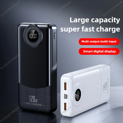 10000/20000mAh Ultralarge Capacity 120W Super Fast Charging Power Bank