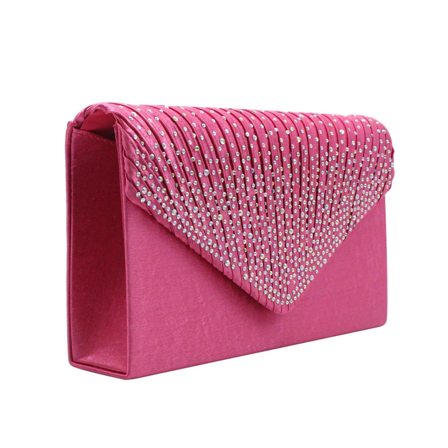 Women's Fashion Silk Belt Clutch – Elegant Evening Prom Handbag Purse.