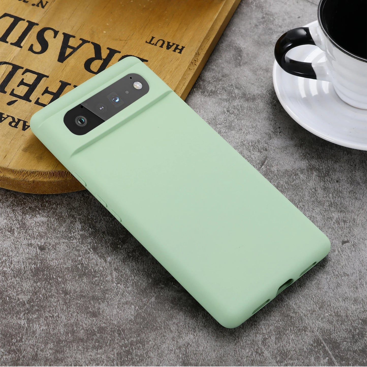 Liquid Silicone TPU Case for Google Pixel Models, Shockproof Phone Cover