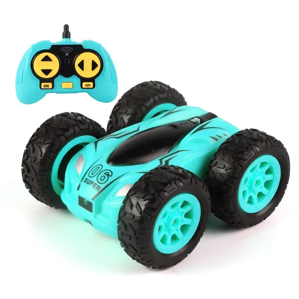 2.4G 4wd High-speed Stunt Car Mini RC Car Double-Sided Drift 360 Degree Dump Truck Drive Jump Children's Toys