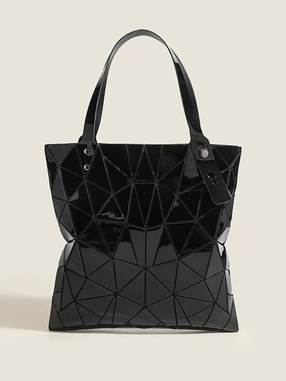 Lightweight Fashion Geometric Rhombus Bag Women's Shoulder Handbag Commuter Tote Bag Shopping Bag