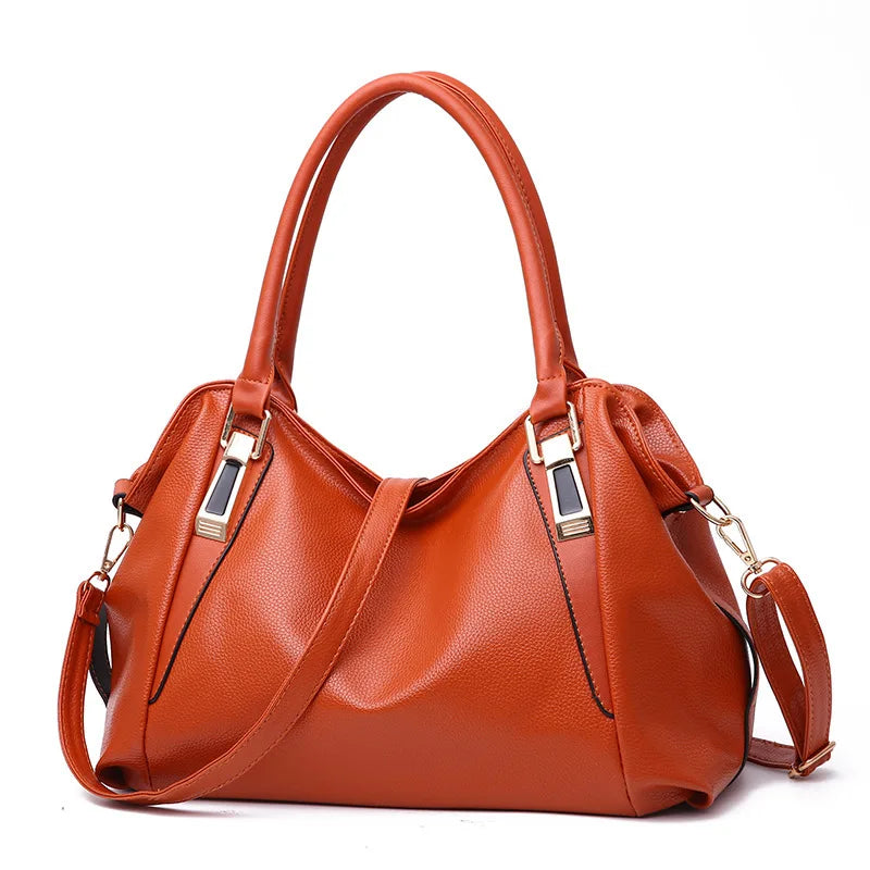 Casual Fashion Women Shoulder Bag Solid Color Soft Large Capacity Bag Crossbody Handbag