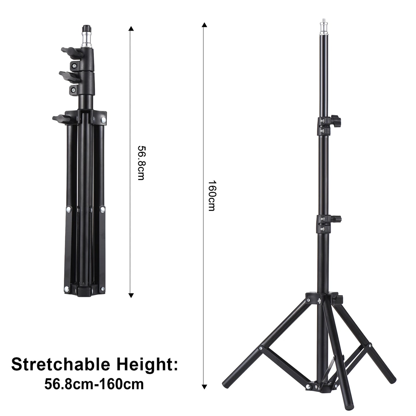 Universal Projector Tripod Stand Stretchable Projector Bracket Aluminum Alloy Portable Holder Adjustable Height for LCD Project