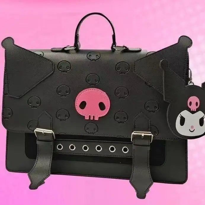 Kawaii Handbag: MBTI Kulome, PU Leather, Casual Versatile