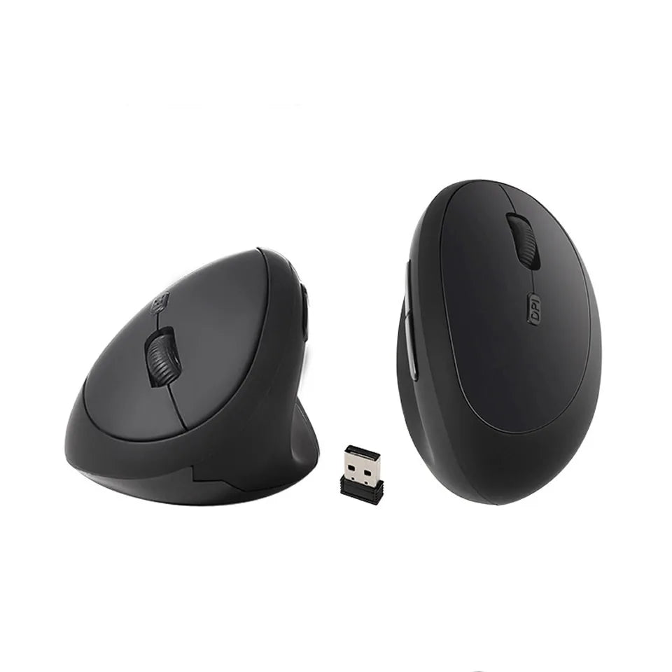 Rxi 2.4G trådlös vertikal mus Ergonomisk USB-mus 1600DPI Kontorsmöss Rosa 6D Mini Silent Gamer Maus för dator Bärbar PC