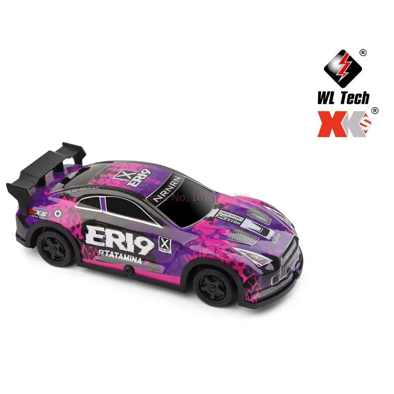 1:22 4WD RC Drift Car: Interchangeable Tires, LED Lights