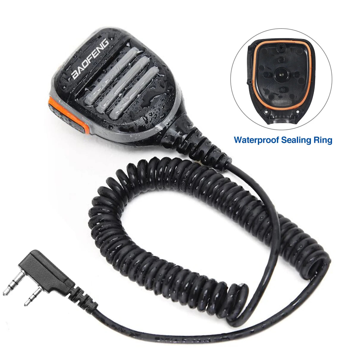 Baofeng UV K5 mikrofonhögtalare MIC för Baofeng UV 5R 82 888S UV 21 17 GPS UV 13 16 18 S9 Quansheng UV K5 5R Plus Walkie Talkie