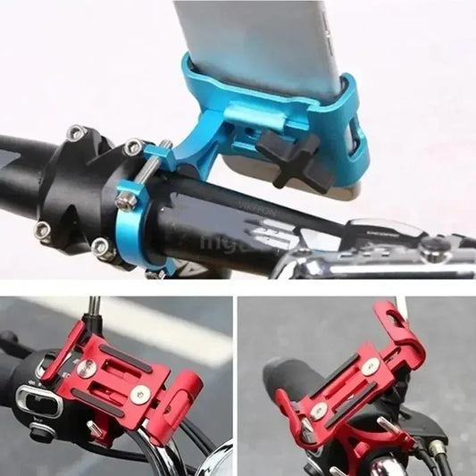 GPS Bike Motorcycle Phone Holder – Durable Aluminum Alloy Anti-Slip Bracket for Universal Smartphone Support