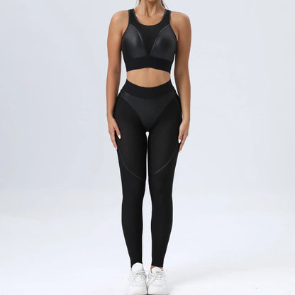 Women's High Waist Mesh Push Up Leggings