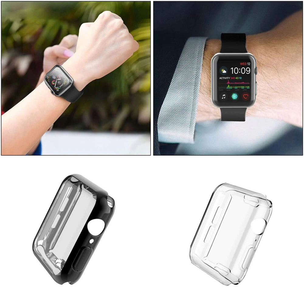 Screen Protector for Apple Watch Case Ultra 2 49 41 44 40 45 42mm TPU Bumper Cover Accessories for iWatch Series 10 9 8 7 SE 6 4