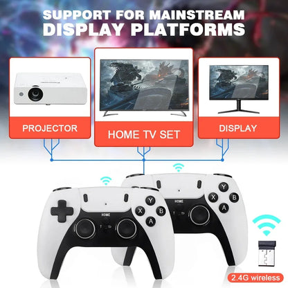 Nytt GD10 PRO Video Game Stick Console 2.4G Double Wireless Controller Game 4K 58000 Spel 256GB Retrospel Pojke Julklapp