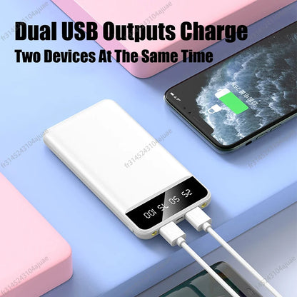 10000/20000mAh Portable Mobile Charging Power Bank Mini Powerbank