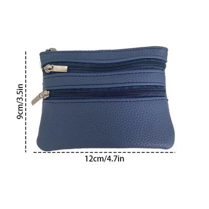 Korean Style Coin Purse: Mini Wallet with Zipper