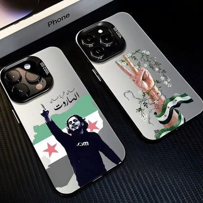 Syrian Revolution Flag Case For iPhone: Anti Fall Matte Back Cover