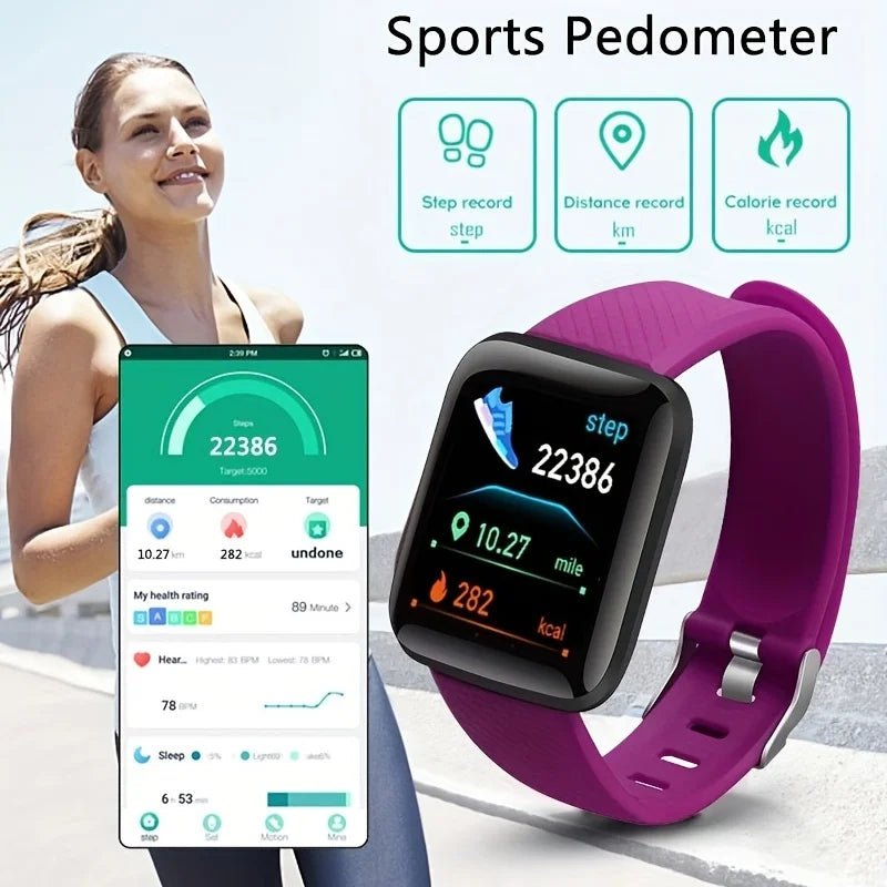 Smarta klockor Mode Sportarmband Multifunktions USB-plugin Laddningsklockor Dam Fitness Män Smartwatch För Xiaomi Huawei