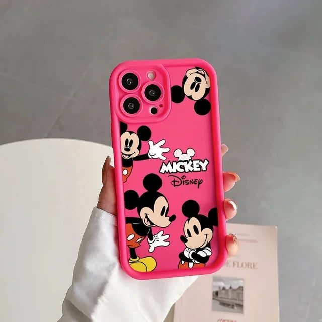 Disney Musse Pigg Minnie Mouse Söt Silikontelefonfodral