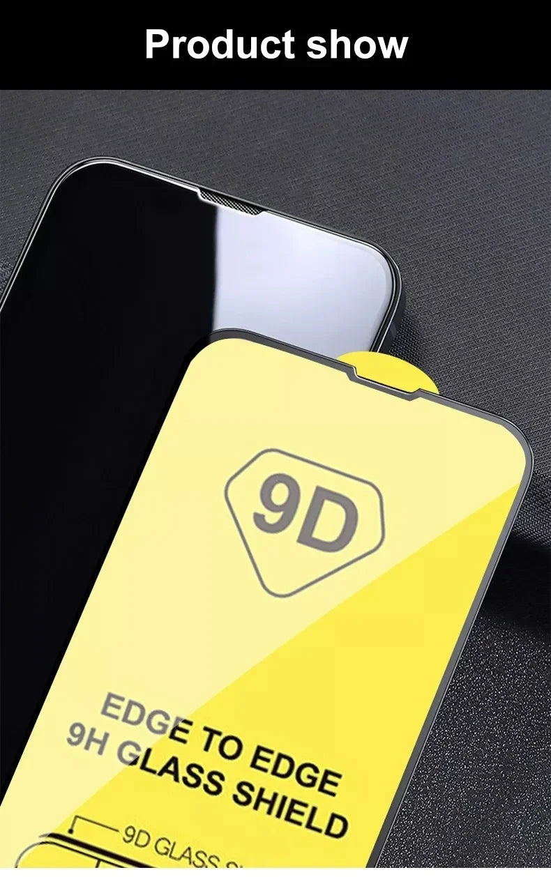 1-5PCS 9D Screen Protector Tempered Glass for IPhone 13