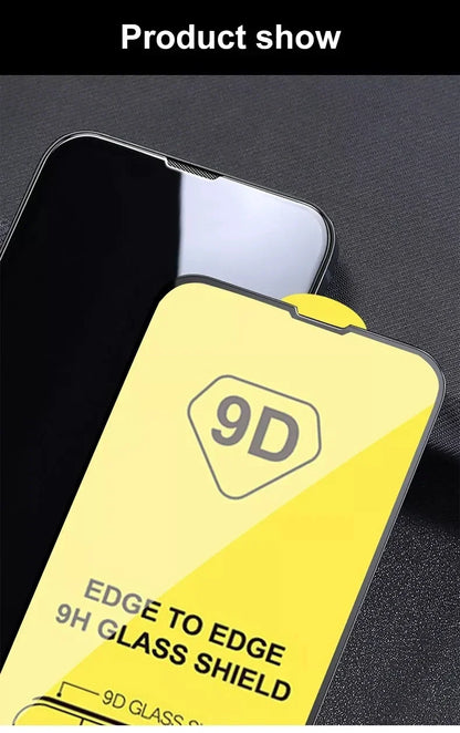 1-5 ST 9D skärmskydd i härdat glas för IPhone XR