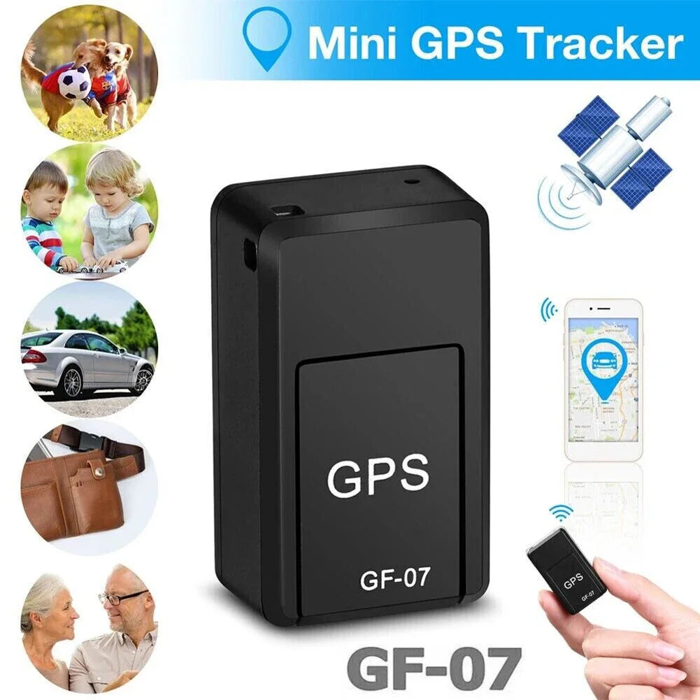 GF-07 Mini GPS Tracker Bilspårare Realtidsspårningsenhet Magnetfäste Stöldskydd SIM Meddelande Positioner Anti-lost Locator