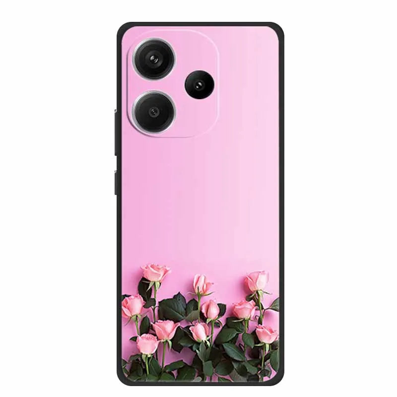 Animals Soft Silicone TPU Back Cover with Wolf Protective Bumper for Xiaomi POCO F6 5G – For POCO F6