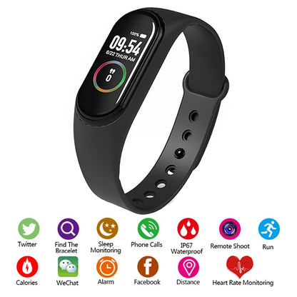 M4 Smart Watch Color Screen Step Counting Multi Sport Mode Message Reminder Photograp