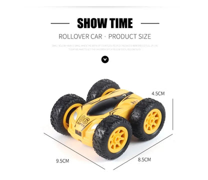 2.4G 4wd High-speed Stunt Car Mini RC Car Double-Sided Drift 360 Degree Dump Truck Drive Jump Children's Toys