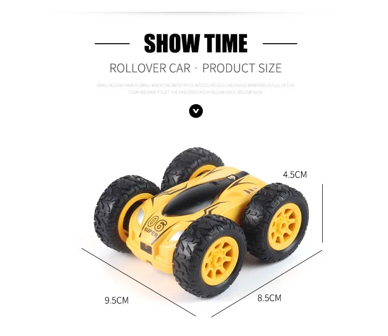 2.4G 4wd High-speed Stunt Car Mini RC Car Double-Sided Drift 360 Degree Dump Truck Drive Jump Children's Toys