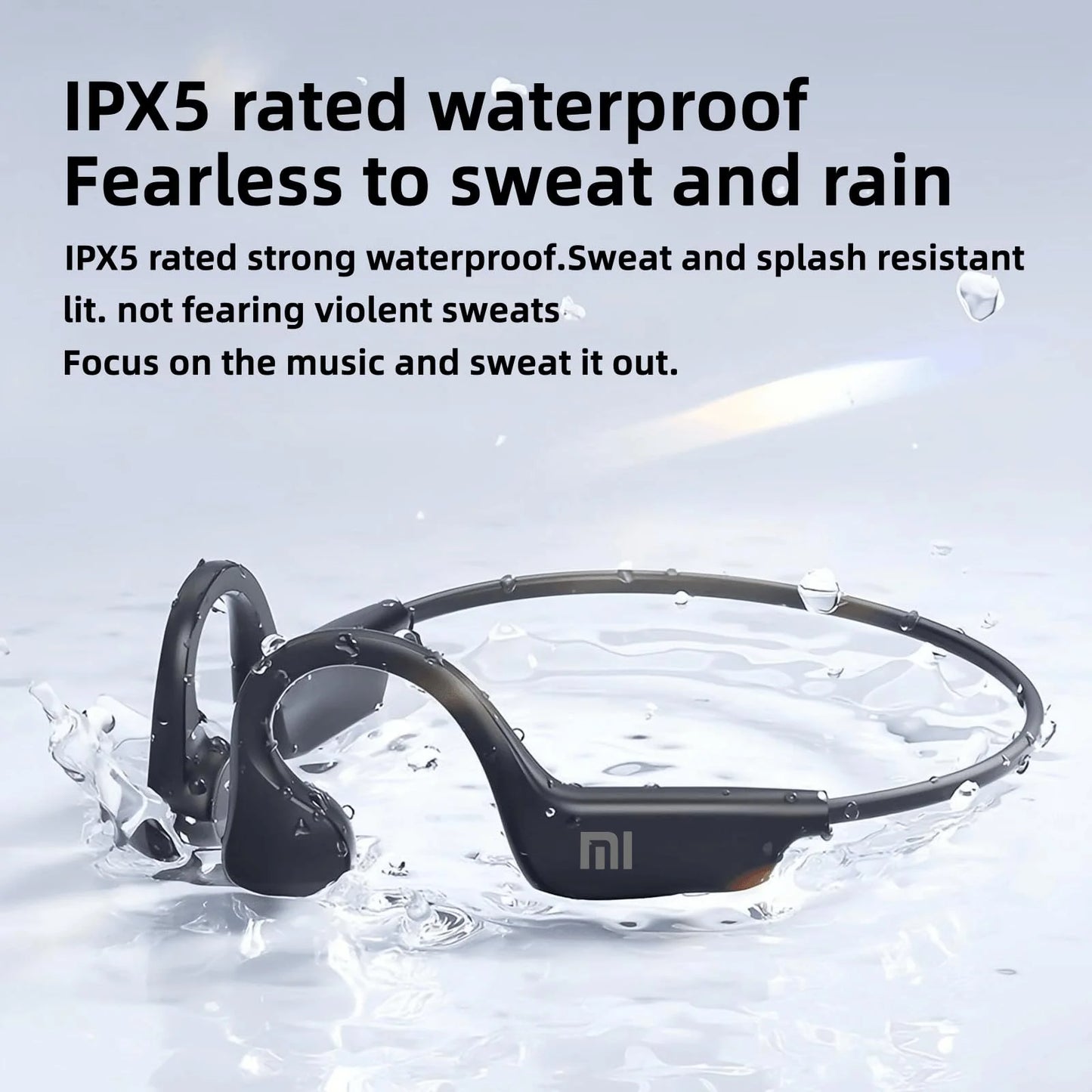 Xiaomi S3 Bone Conduction Neckband Wireless Earphones Bluetooth Headphones Sports Over Ear Headset With Mic Stereo Earbud