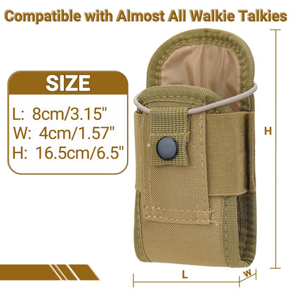 Taktisk Walkie Talkie Pouch Oxford Molle Radio Pouch Hållare Ficka Bärbar Utomhus Jakt Sport Midjeväska Interphone hölster