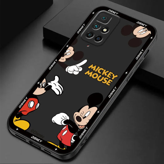 Phone Case for Redmi K40s K60 10 9 12 12C K40 Pro K50 Gaming 9A 9C A2 A1 Plus 10A 10C Silicone Disney Mickey Minnie Mouse Cover