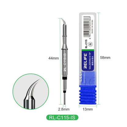 RELIFE Super Fine C210 T245 C245 Soldering Tip C210 C115 Soldering Iron Tip for GVM T210 GVM T115 Professional Soldering Station