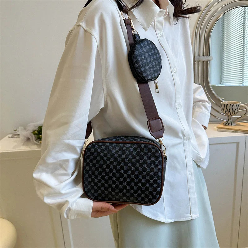 Vintage Fashion Handle Handbag for Women – Solid Soft PU Leather, Casual Designer Shoulder Bag, New Crossbody Tote Bag