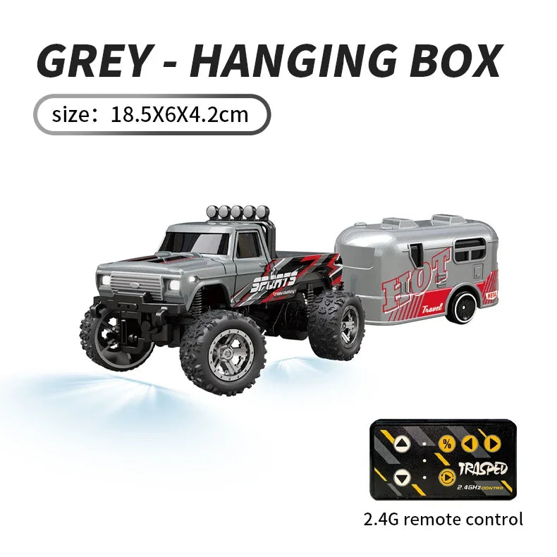 RC Cars 1:64 Metal Mini Drift Rc Car Remote Control Car High-Speed Off-road Climbing Racing Cars Children's Toys for Kids Custom