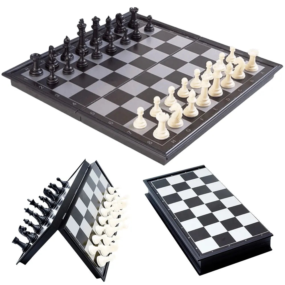 Folding Magnetic Chess Set 19.5x19.5 cm for Beginners and Adults