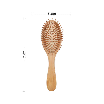 Premium Bamboo Hair Brush – Wooden Comb to Improve Hair Growth and Prevent Hair Loss.