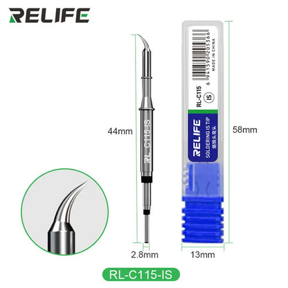 RELIFE Super Fine C210 T245 C245 Soldering Tip C210 C115 Soldering Iron Tip for GVM T210 GVM T115 Professional Soldering Station