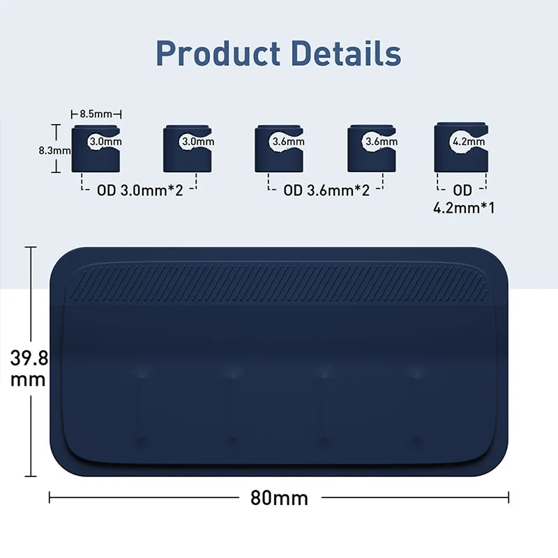 Datatrådar Organizer Desktop Magnetisk Kabelklämma Skydd Sladdlindare Radplugg Självhäftande Fast USB Laddningslinjehållare