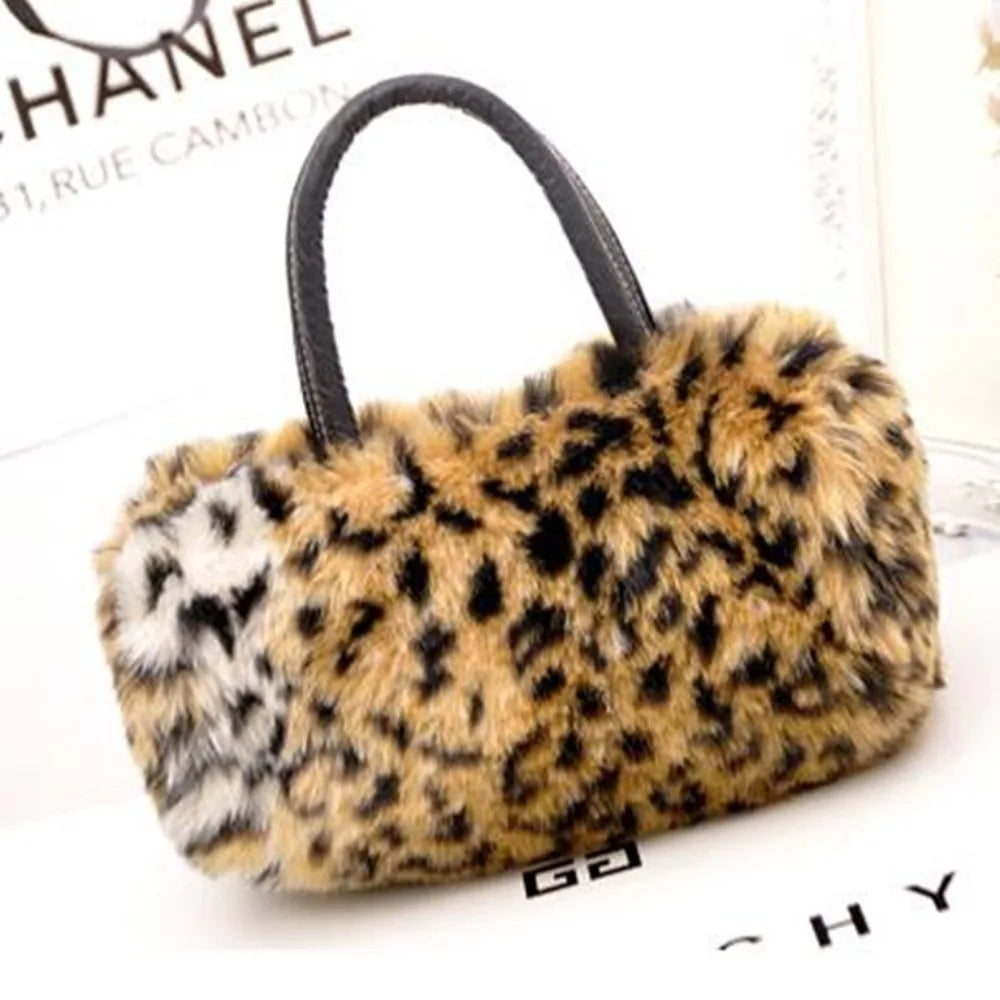 Winter Plush Bag: Long Fur Handbag, Women's Crossbody, Fashion Trend Shoulder