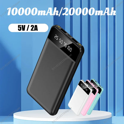 10000/20000mAh Portable Mobile Charging Power Bank Mini Powerbank