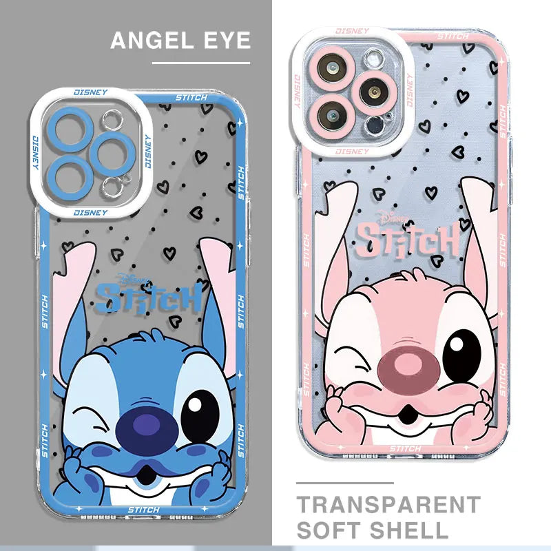 Disney Cute Stitch Cover Case för Samsung Galaxy A53 A73 A21s A52 A54 A32 A11 A33 A12 A13 A14 A34 A72 A24 A23 A42 A22