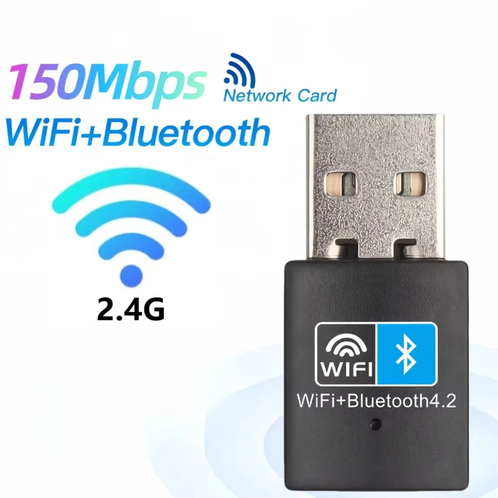 600 Mbps USB WiFi Bluetooth Adapter 2 i 1 Dongle Dual Band USB Wifi Adapter USB Bluetooth Adapter Trådlöst nätverkskort för PC