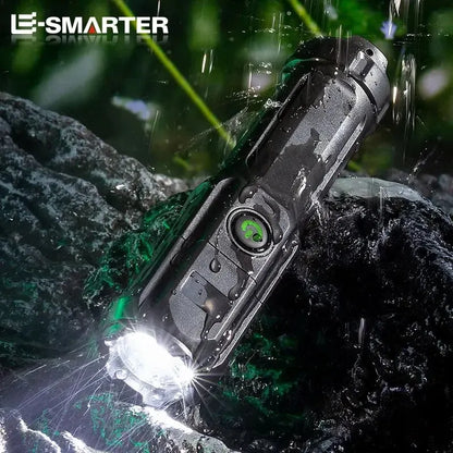 Telescopic Zoom Tactical Flashlights Rechargeable LED Torch 4 Lighting Modes Long-Range Waterproof Camping Fishing Flashlight