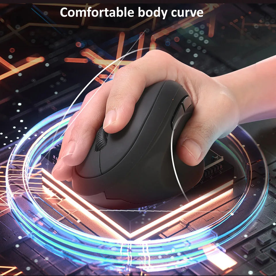 Rxi 2.4G Wireless Vertical Mouse Ergonomic USB Mouse 1600DPI Office Mice Pink 6D Mini Silent Gamer Mause for Computer Laptop PC