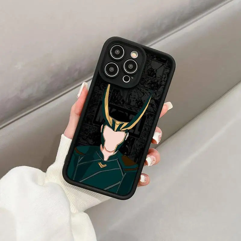 Marvel Loki Phone Case for Apple iPhone 15 Pro Max 13 14 Plus 12 11 Pro Shockproof