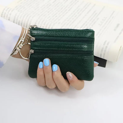 Korean Style Coin Purse: Mini Wallet with Zipper