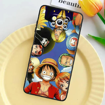 Anime Art Ones Pieces Case For Xiaomi: Black TPU Phone Case