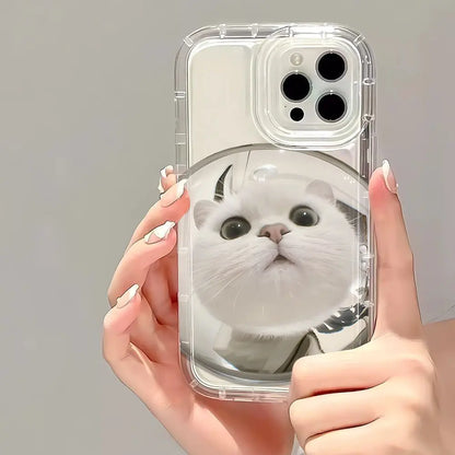 Transparent telefonfodral för iPhone – Cartoon Black Cat Shells Fundas för iPhone