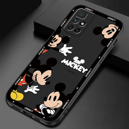 Telefonfodral för Redmi K40s K60 10 9 12 12C K40 Pro K50 Gaming 9A 9C A2 A1 Plus 10A 10C Silikon Disney Musse Pigg Fodral