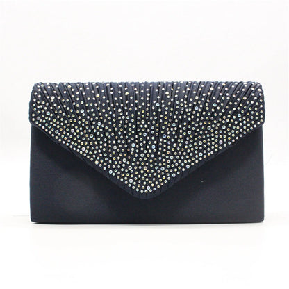 Women's Fashion Silk Belt Clutch – Elegant Evening Prom Handbag Purse.