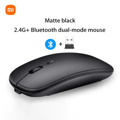 Xiaomi 2,4 GHz Bluetooth-mus Trådlös USB Uppladdningsbar Tystnad Ergonomi Dubbelmodell Mini